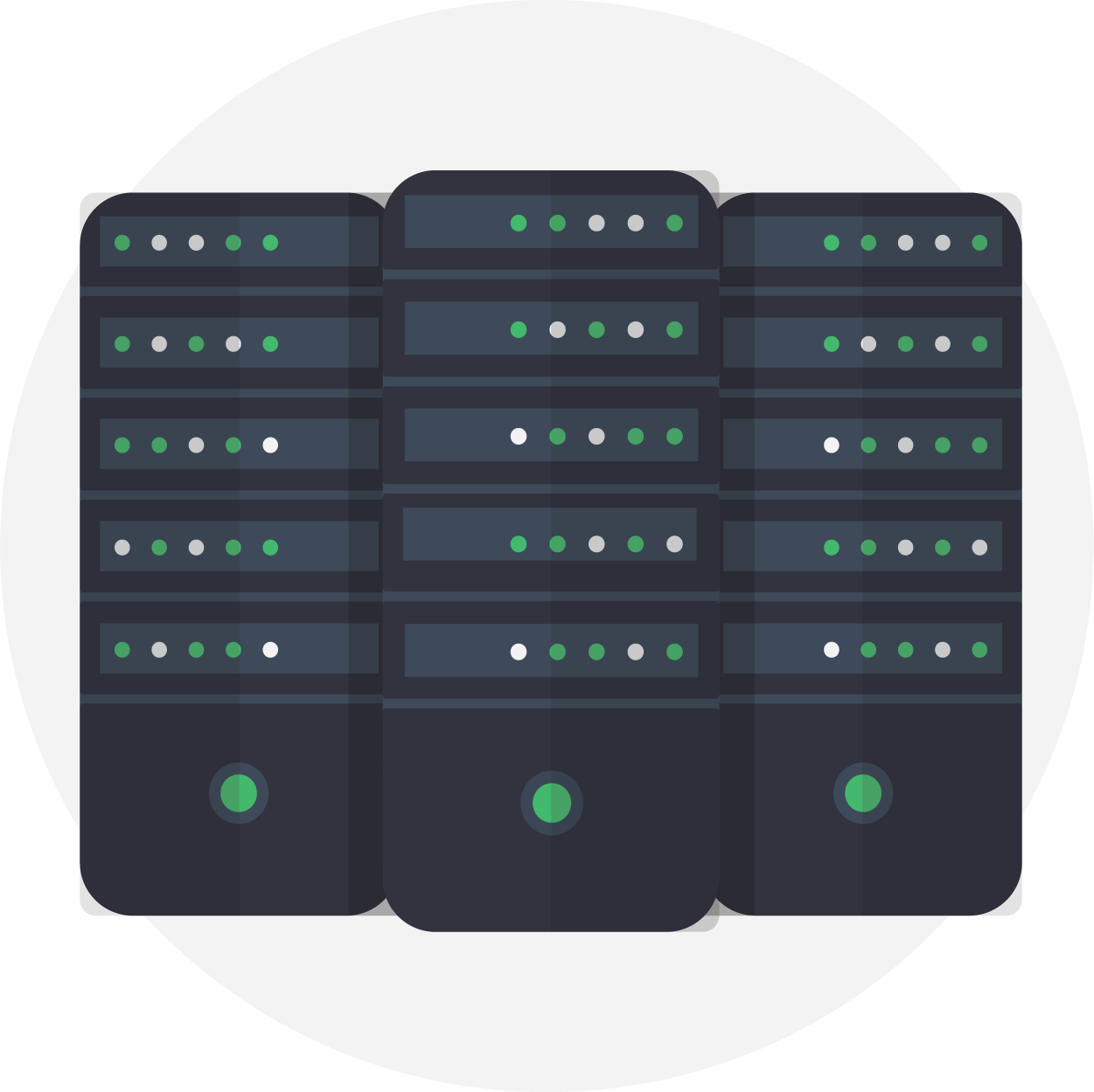 Servers with low power usage for green web hosting